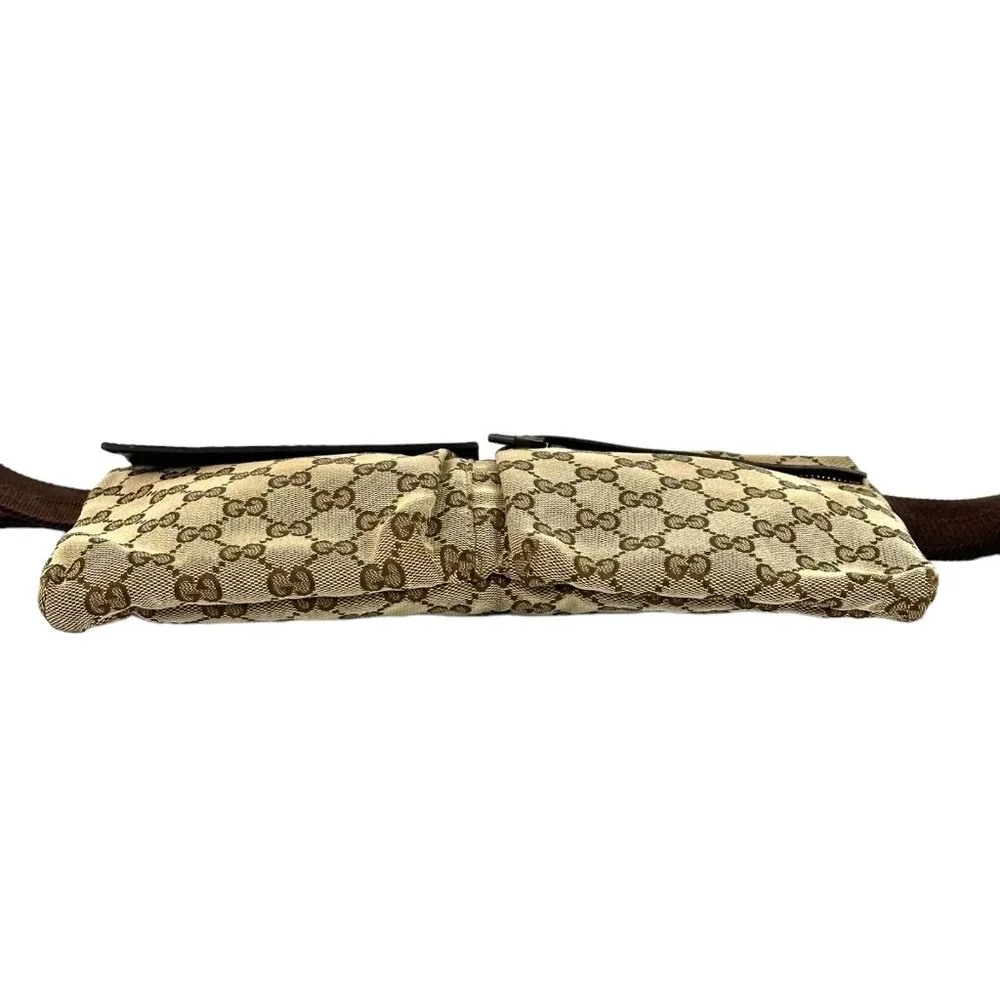 Gucci GG Canvas Web Print Double Pocket BELTBAG
